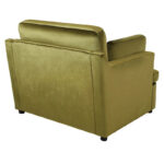 Green 37 Accent Chair with Plastic Legs and Decorative Pillows - Image 9