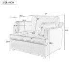 Green 37 Accent Chair with Plastic Legs and Decorative Pillows - Image 18