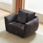 44 Upholstered Arm Chair with Pillows - Image 11
