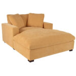 53.5 Chaise Lounge Chair with Solid Wood Legs and Comfort Pillows - Image 5