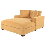 53.5 Chaise Lounge Chair with Solid Wood Legs and Comfort Pillows - Image 6