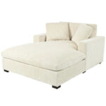 53.5 Chaise Lounge Chair with Solid Wood Legs and Comfort Pillows - Image 22