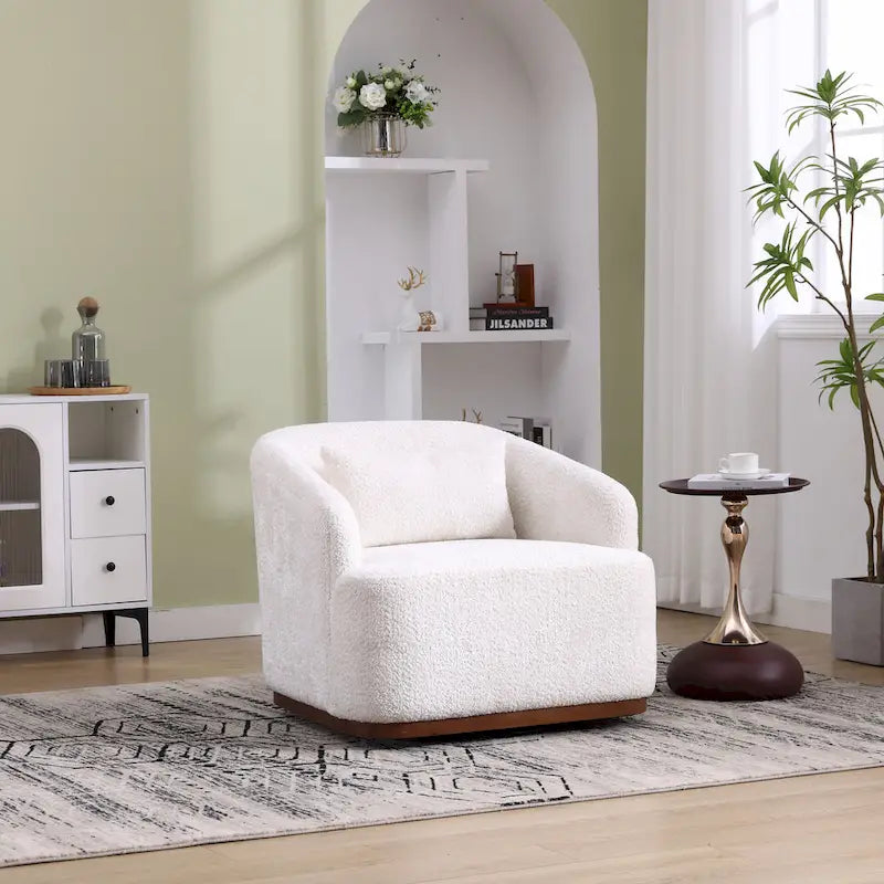 10506708844703_552864 Swivel Barrel Chair, Comfy Round Accent Sofa Chair for Living Room, 360 Degree Swivel Barrel Club Chair - Image 1