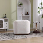 Swivel Barrel Chair, Comfy Round Accent Sofa Chair for Living Room, 360 Degree Swivel Barrel Club Chair - Image 5