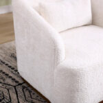 Swivel Barrel Chair, Comfy Round Accent Sofa Chair for Living Room, 360 Degree Swivel Barrel Club Chair - Image 7