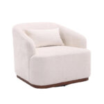 Swivel Barrel Chair, Comfy Round Accent Sofa Chair for Living Room, 360 Degree Swivel Barrel Club Chair - Image 10