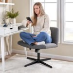 Sutton Armless Computer Chair Without Wheels - Image 16