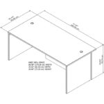 Office 500 72-inch Executive Desk by - Image 6