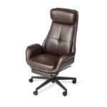 Adjustable Reclining Swivel High Back Home Office Chair with Footrest and Armrest - Image 16