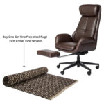 Adjustable Reclining Swivel High Back Home Office Chair with Footrest and Armrest - Image 21
