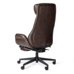 Adjustable Reclining Swivel High Back Home Office Chair with Footrest and Armrest - Image 25