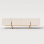 78.7 TV Stand, Entertainment Center with Faux Marble Top - Image 12