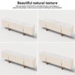 78.7 TV Stand, Entertainment Center with Faux Marble Top - Image 22
