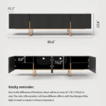 78.7 TV Stand, Entertainment Center with Faux Marble Top - Image 30