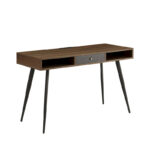Mid Century Desk with USB Ports and Power Outlet, Modern Writing Study Desk with Drawers,Home Office Computer Desk - Image 21