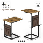 C Shaped End Table - 16D x 12W x 33H - Image 2