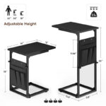 C Shaped End Table - 16D x 12W x 33H - Image 5