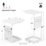 C Shaped End Table - 16D x 12W x 33H - Image 11