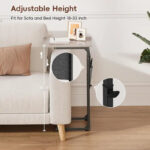 C Shaped End Table - 16D x 12W x 33H - Image 25