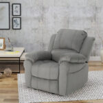 Manual Glider Recliner for Living Room, Bedroom, Grey
