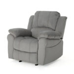 Manual Glider Recliner for Living Room, Bedroom, Grey - Image 7