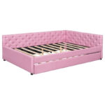Full XL Solid Wood Platform Bed with Twin XL Trundle, Pine Frame - Image 6