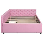Full XL Solid Wood Platform Bed with Twin XL Trundle, Pine Frame - Image 7