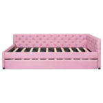 Full XL Solid Wood Platform Bed with Twin XL Trundle, Pine Frame - Image 9