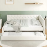 Full XL Solid Wood Platform Bed with Twin XL Trundle, Pine Frame - Image 16