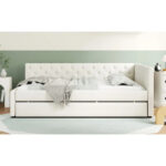 Full XL Solid Wood Platform Bed with Twin XL Trundle, Pine Frame - Image 18