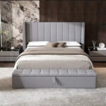 Queen Size Upholstered Platform Bed Modern Storage Bed Frame - Image 11