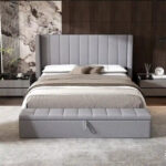 Queen Size Upholstered Platform Bed Modern Storage Bed Frame