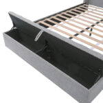 Queen Size Upholstered Platform Bed Modern Storage Bed Frame - Image 9