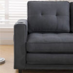 3-In-1 Upholstered Futon Sofa Convertible Floor Sofa Bed - Image 15
