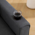 3-In-1 Upholstered Futon Sofa Convertible Floor Sofa Bed - Image 20