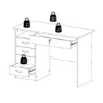 Skylar 5-drawer Desk - Image 11