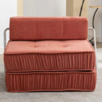 Convertible Sofa Bed,Modern Chenille Upholstered Sleeper Chair - Image 18