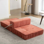 Convertible Sofa Bed,Modern Chenille Upholstered Sleeper Chair - Image 25