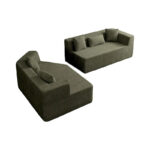 127.5Polyester Modular Sectional Cloud Couch with Deep Seat, No Assembly Required, and Modern Minimalist Design - Image 10