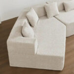127.5Polyester Modular Sectional Cloud Couch with Deep Seat, No Assembly Required, and Modern Minimalist Design - Image 17