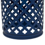 Multi Colored Metal Indoor Outdoor Nesting Accent Table with Carved Design Collection (Set of 3) - S/3 23, 19, 15H - Image 32