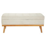 OS Home and Office Furniture Model Katheryn Storage Bench - Linen - Image 3
