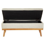 OS Home and Office Furniture Model Katheryn Storage Bench - Linen - Image 6