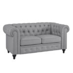 Emery Chesterfield Loveseat, Luxurious Comfort for Cozy Living Rooms, Mid-Century Modern couch, Elegance & Serenity - Image 27