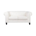 Emery Chesterfield Loveseat, Luxurious Comfort for Cozy Living Rooms, Mid-Century Modern couch, Elegance & Serenity - Image 4