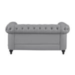 Emery Chesterfield Loveseat, Luxurious Comfort for Cozy Living Rooms, Mid-Century Modern couch, Elegance & Serenity - Image 12