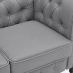 Emery Chesterfield Loveseat, Luxurious Comfort for Cozy Living Rooms, Mid-Century Modern couch, Elegance & Serenity - Image 14