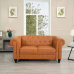 Emery Chesterfield Loveseat, Luxurious Comfort for Cozy Living Rooms, Mid-Century Modern couch, Elegance & Serenity - Image 18