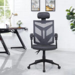Adjustable Office Chair with Headrest Ergonomic Desk Chair High Back Mesh Office Chairs with Lumbar Support with Wheels - Image 44