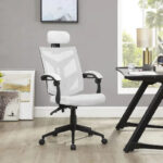 Adjustable Office Chair with Headrest Ergonomic Desk Chair High Back Mesh Office Chairs with Lumbar Support with Wheels - Image 46